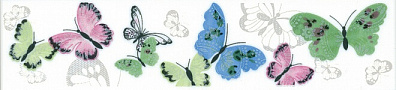 Бордюр Kerama Marazzi Праздник красок Бабочки 5,5x25