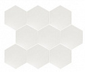 Мозаика 21919 Scale Hexagon Mosaic White 31x38 Equipe