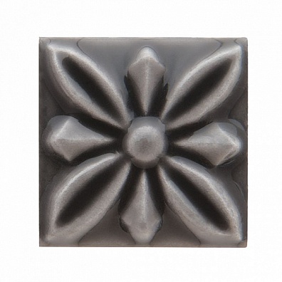 Вставка Adex Studio Taco Relieve Flor Nº 1 Volcanico 3x3