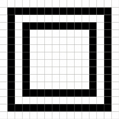 Декор 187778 Black and White Grid 20x20 Dune