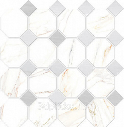 Мозаика 6000895 Cava Mosaico Ottagona satin f. 30x30 Vallelunga