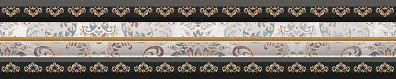 Бордюр Serenity Moldura Ravel Gris 5x25 Navarti