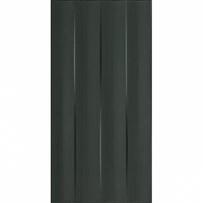 Плитка Tubadzin Maxima black Str 44.8x22.3 настенная