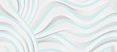 Декор Cersanit Tiffany Blue Волна Белый 20x44