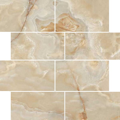 Мозаика Casa Dolce Casa Onyx and More Golden Onyx Satin 6mm Mur 7.5x15 30x30 767708