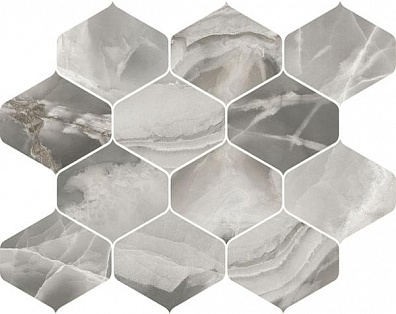 Мозаика Cerdomus Jade Mosaico Ninfa Ematite Lev 27.7x35 82053