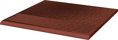 Ступень Natural Rosa Duro простая структ 30х30 Paradyz