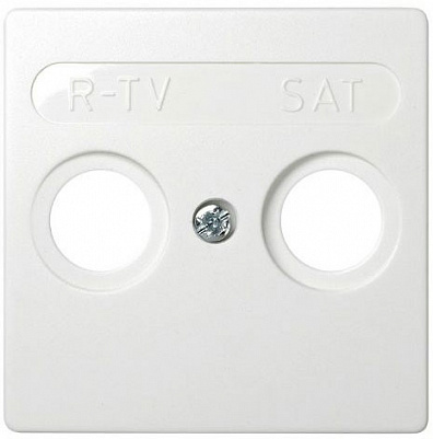 Лицевая панель розетки TV-FM-SAT (TV-R-SAT) Simon 73 Loft 73097-60 Белый