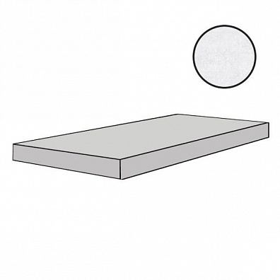 Ступень Floor Gres Rawtech Raw White Angolare Gradino Nat Dx Sx 33x120 754092