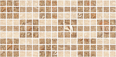Мозаичный декор Нефрит Аликанте Ракушки 25x50