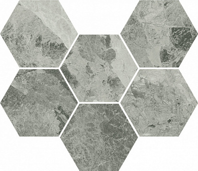 Мозаичный декор Italon Charme Extra Silver Mosaico Hexagon 25x29