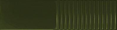Плитка Tubadzin Groove Olive 2 Gloss Str 7.8x29.8 настенная