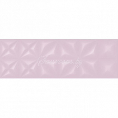 Плитка настенная LLU072D Lila рельеф розовый 25x75 Cersanit