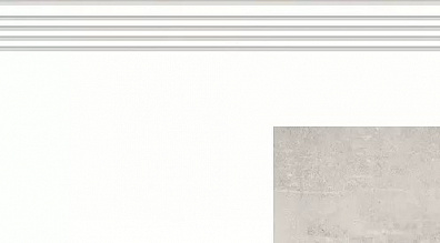 Ступень Grasaro Beton серая 29.4x60 G-1102/CR/st01