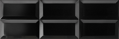 Настенная плитка Aparici Metro Black 20x59.2