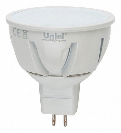 Лампа Светодиодная Uniel Palazzo LED-JCDR-5W/WW/GU5.3/FR ALP01WH