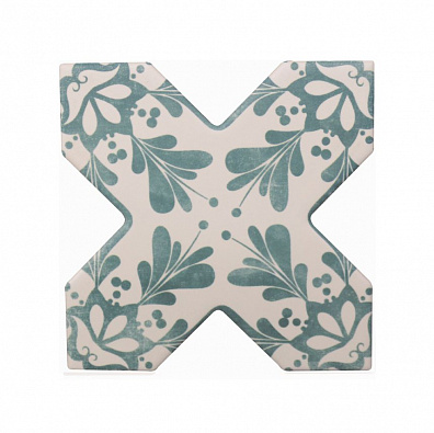Декор Cevica Becolors Cross Dec. Stencil Lagoon 13.25x13.25