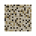 Мозаика Bertini Mosaic Marble Mix Light-Dark Imperador-Resin (1,5x1,5) 30,5x30,5