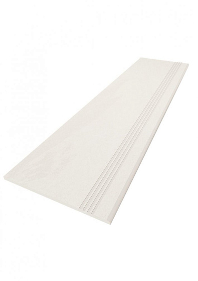 Ступень Estima Terra White неполированная с насечками 30x120 TE00