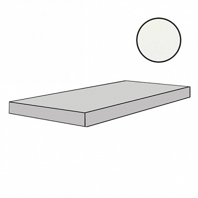 Ступень Floor Gres B and W Marble White Mat Gradino Sx 33x120 767438