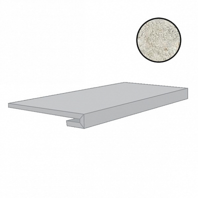 Ступень Floor Gres Airtech Miami White Nat Gradino Sx 33x120 761060