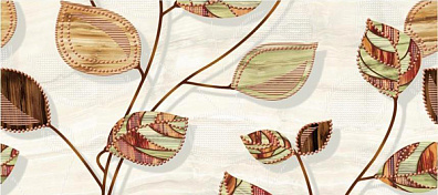 Декор Cersanit Greenfield Многоцветный лист 2 20х44