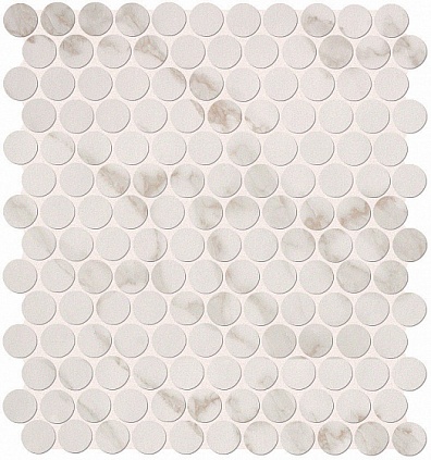 Мозаичный декор FAP Roma Calacatta Round Mosaico 29,5x32,8