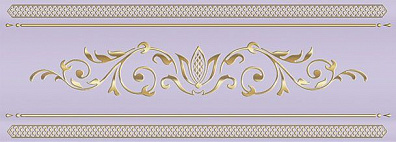 Бордюр Ceramique Imperiale Сетка Кобальтовая 13-01-1-24-43-57-685-0 10x25