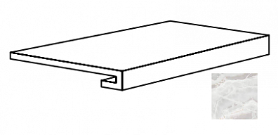 Ступень Cerdomus Jade Gradino Costa Retta Opale Grip 33x120 85317