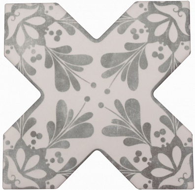 Декор Cevica Becolors Cross Dec. Stencil Grey 13.25x13.25