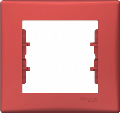 Рамка Schneider Electric Sedna SDN5800141 Красный (1 пост)