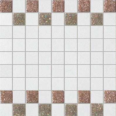 Мозаичный декор La Fabbrica Montenpoleone Mosaico Starlight Oro Bianco Musa 30x30