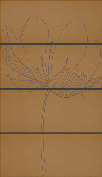 Панно Viva Ceramica Gotha Dream A Kaki 4 шт 25x60 255d4rd