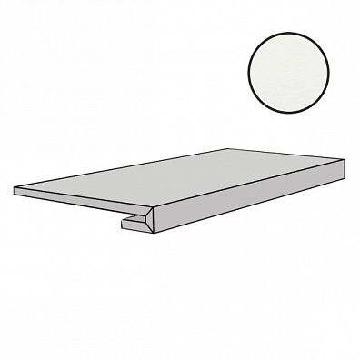 Ступень Floor Gres B and W Marble White Mat Gradino 33x120 767422