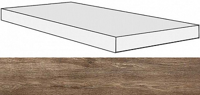 Ступень 738131 Selection Brown Oak Angolo Gradino DX 40x120x3 Rex Ceramiche