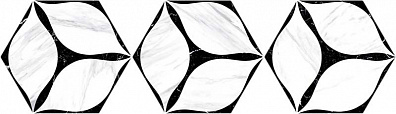 Керамогранит Oset Corola HEX Black 20x24