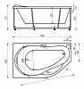 Акриловая ванна Акватек Таурус 170 см, с фронтальным экраном,L — фото1