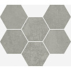 Мозаика Italon Terraviva Grey Hexagon 25x29 620110000109