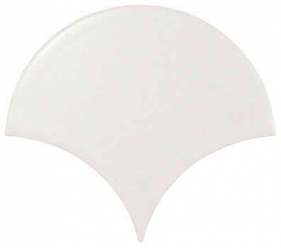 Настенная плитка 21977 Scale Fan White Matt 10.6х12 Equipe