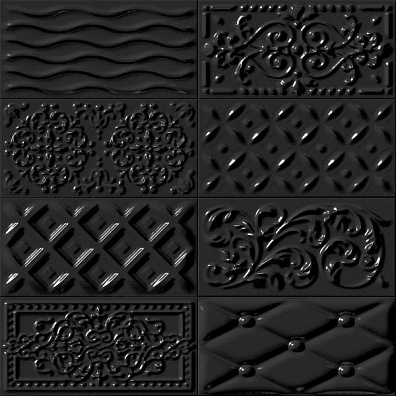 Плитка Vives Ceramica Rivoli Raspail Negro 10x20 настенная