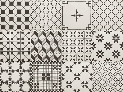 Керамогранит Ragno A Mano Bianco Antico Decoro Mix 12 20x20 R6MS