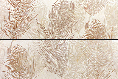 Панно Keraben Crema Marfil Decor Burlesque 30x90