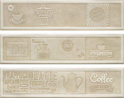Настенный Декор Opal Comp.Original Taste Ivory (Комплект 3 Плитки) 22.5x30 Cifre Ceramica