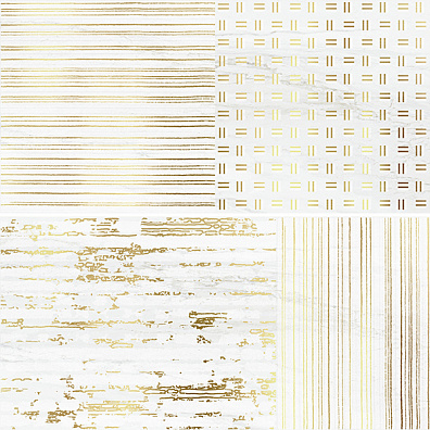 Декор Brennero Venus Decor Lumia Gold White Lapp Rett 30x60 LUGW30