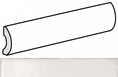 Бордюр 24121 Vestige Pencil Bullnose Old White 3x20 Equipe
