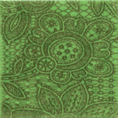 Декор Kerama Marazzi Тантра AD-B94-1221T Зеленый 9,9x9,9