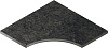 Бортик Italon Room X2 Black Bor. Ang.Round 30 60x60 угловой закругленный 620090000663