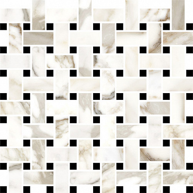 Мозаика Vallelunga Luce Grey Mosaico Basketweave Satin Finish 30x30