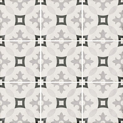 Декор 24417 Art Nouveau Karlsplatz Grey 20x20 Equipe