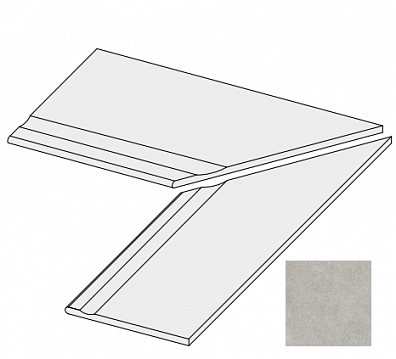 Ступень La Fabbrica Space Gradone Bordo Svasato Cement Dx 40x80 106373